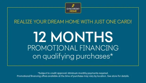 Financing available with Synchrony!